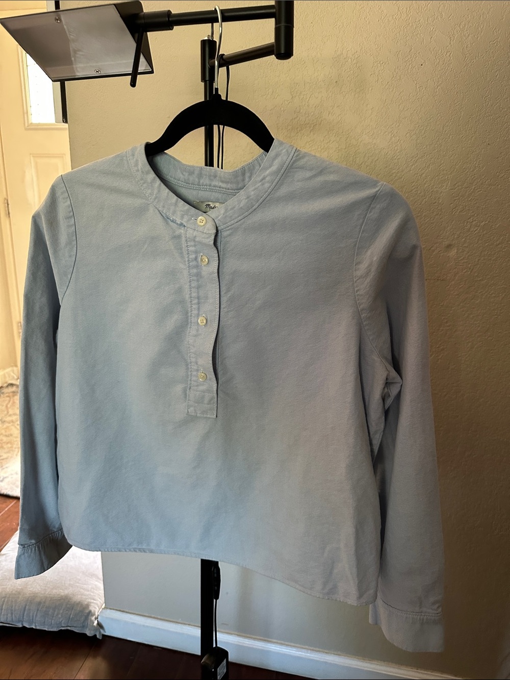 Madewell Light Blue Long-Sleeve Henley